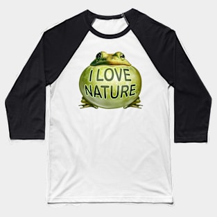 I Love Nature Baseball T-Shirt